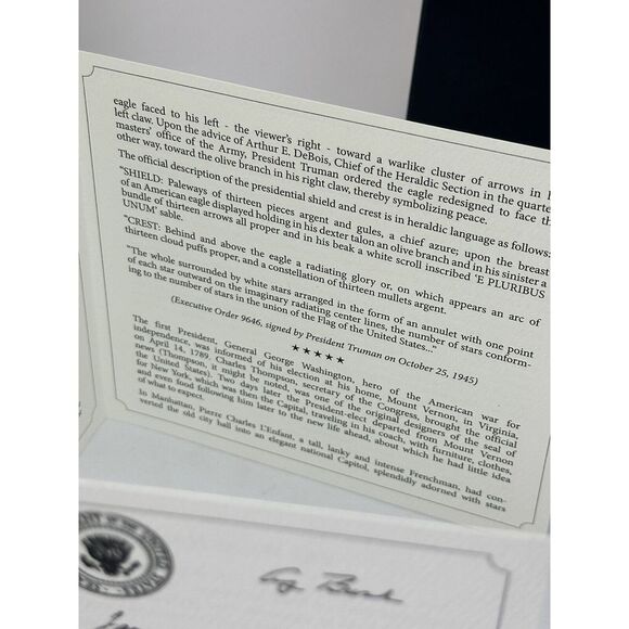 1989 White House Historical Ornament Presidential Seal Bicentennial Edition VTG - Picture 7 of 11